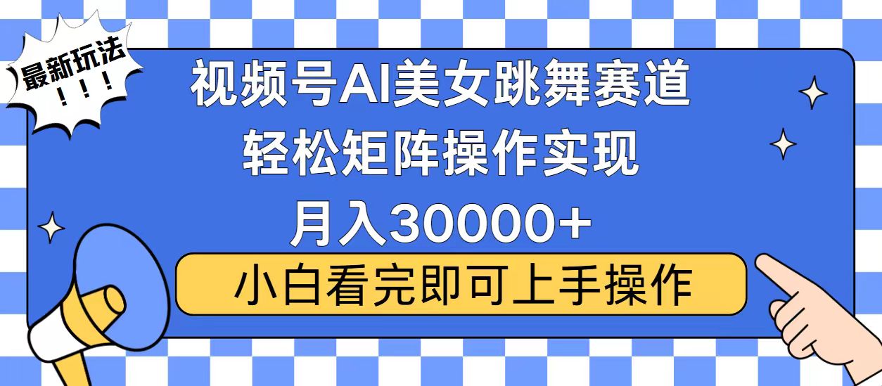视频号蓝海赛道玩法，当天起号，拉爆流量收益，小白也能轻松月入30000+-91创业项目库