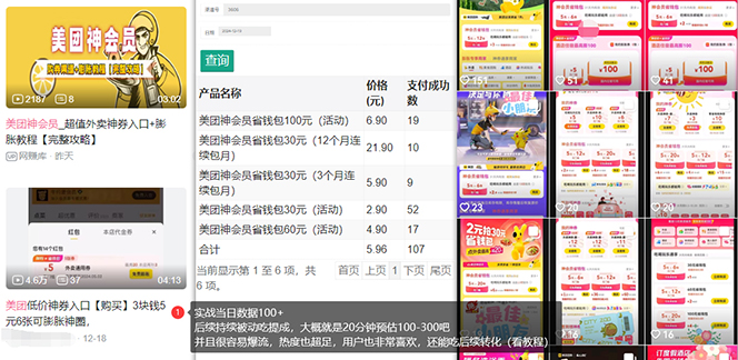 美团神券/神会员_入门级教程,外卖券膨胀推广项目【蓝海市场攻略】-91创业项目库