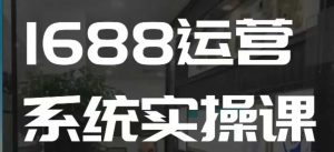 1688高阶运营系统实操课,快速掌握1688店铺运营的核心玩法-91创业项目库