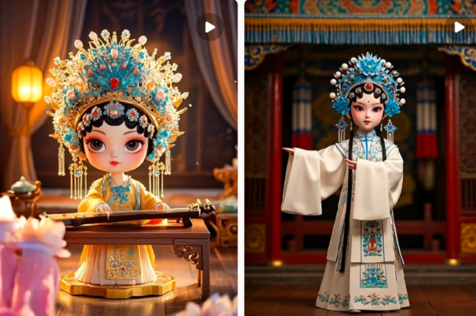 利用AI制做Q版古风娃娃视频,只需三步新手也能做出流量好到爆(附教程+提示…-91创业项目库