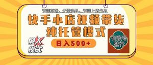 快手小店托管代运营 全程无需操作 二八分成 月入5000+-91创业项目库