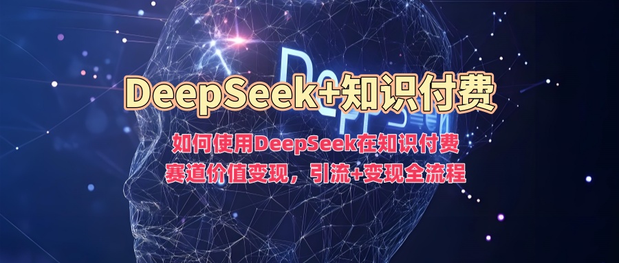 如何使用DeepSeek在知识付费赛道价值变现，引流+变现全流程-91创业项目库