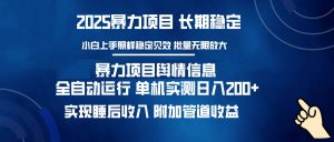 暴力项目舆情信息：多平台全自动运行 单机日入200+ 实现睡后收入-91创业项目库