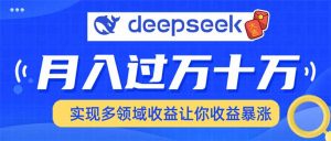 用DeepSeek席卷各大平台，快速上手实现多领域，让你收入猛增-91创业项目库