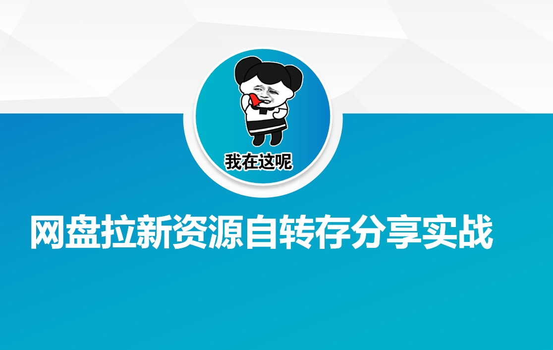 网盘拉新资源自动转存分享实战-91创业项目库