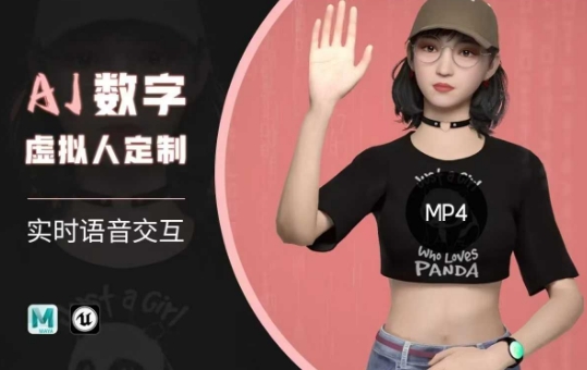 Ai数字人虚拟(智能体)实时语音交互特训营，​自行定制超写实角色AI数字人交互技术-91创业项目库