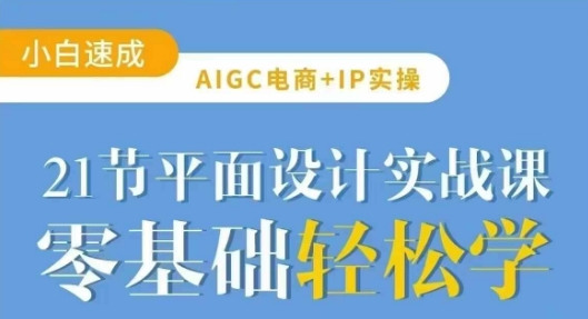 AIGC电商必备实操21节平面设计实战课，教你玩转AI-91创业项目库
