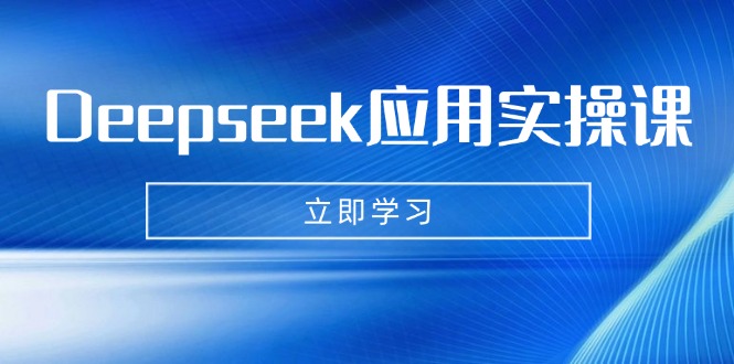 Deepseek应用实操课：AI制作数字妈妈、写真、短视频，辅导作业，PPT制作等-91创业项目库
