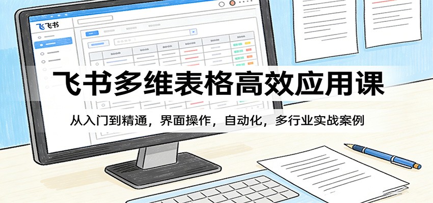 飞书多维表格高效应用课：从入门到精通，界面操作，自动化，多行业实战案例-91创业项目库