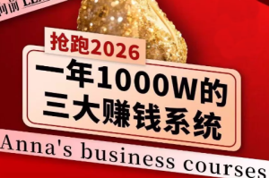 安娜老师·2026千亿商机分享会-91创业项目库