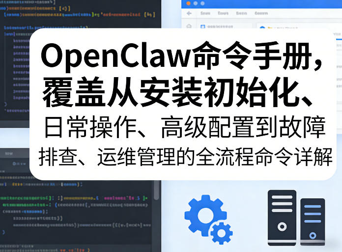 OpenClaw命令手册，覆盖从安装初始化、日常操作、高级配置到故障排查、运维管理的全流程命令详解-91创业项目库