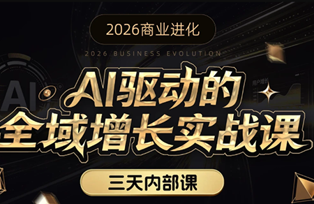 安先生·AI驱动的全域增长实战课(26年3月12-14日)-91创业项目库