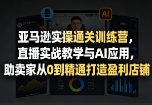 亚马逊实操通关训练营,直播实战教学与AI应用,助卖家从0到精通打造盈利店铺(更新3月23日)-91创业项目库