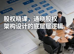 股权晓课，通晓股权架构设计的底层逻辑-91创业项目库