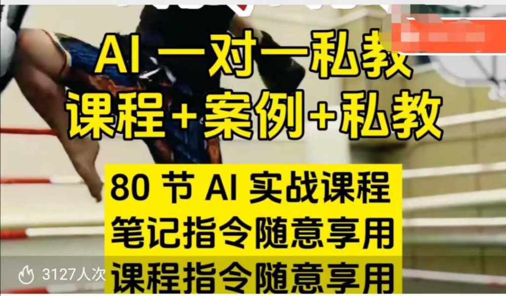 AI指令实战课，课程+案例，80节AI实战课程，笔记指令随意享用，课程指令随意享用(更新26年3月)-91创业项目库