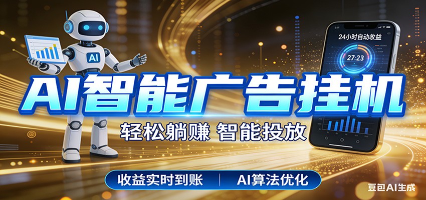 图片[1]-智能广告挂机新时代，利用碎片化时间实现稳定被动收益，AI帮你持续盈利-91创业项目库