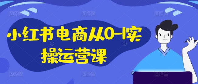小红书电商从0-1实操运营课，小红书手机实操小红书/IP和私域课/小红书电商电脑实操板块等-91创业项目库