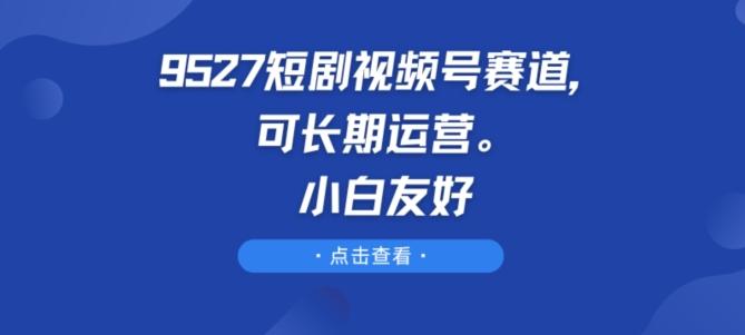 9527短剧视频号赛道，可长期运营，小白友好【揭秘】-91创业项目库