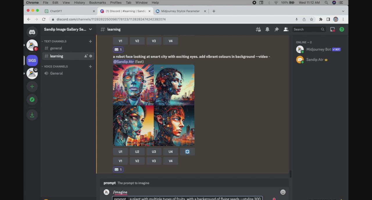 图片[2]-ChatGPT4 和 MidJourney AI 绘画聊天革命性指南教程-33节视频课-中英字幕-91创业项目库