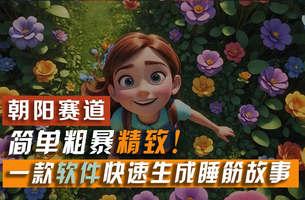 利用一款软件5分钟一条爆款睡筋故事，简单粗暴精致！小白月入2w+-91创业项目库