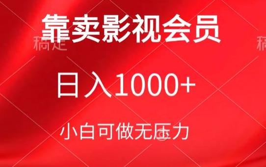 靠卖影视会员，日入1000+，落地保姆级教程，新手可学【揭秘】-91创业项目库