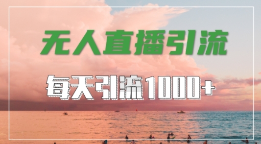 抖音快手视频号全平台通用，无人直播引流法，超暴力引流1000+高质量精准创业粉【揭秘】-91创业项目库