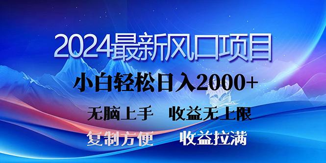 (10078期)2024最新风口！三分钟一条原创作品，日入2000+，小白无脑上手，收益无上限-91创业项目库