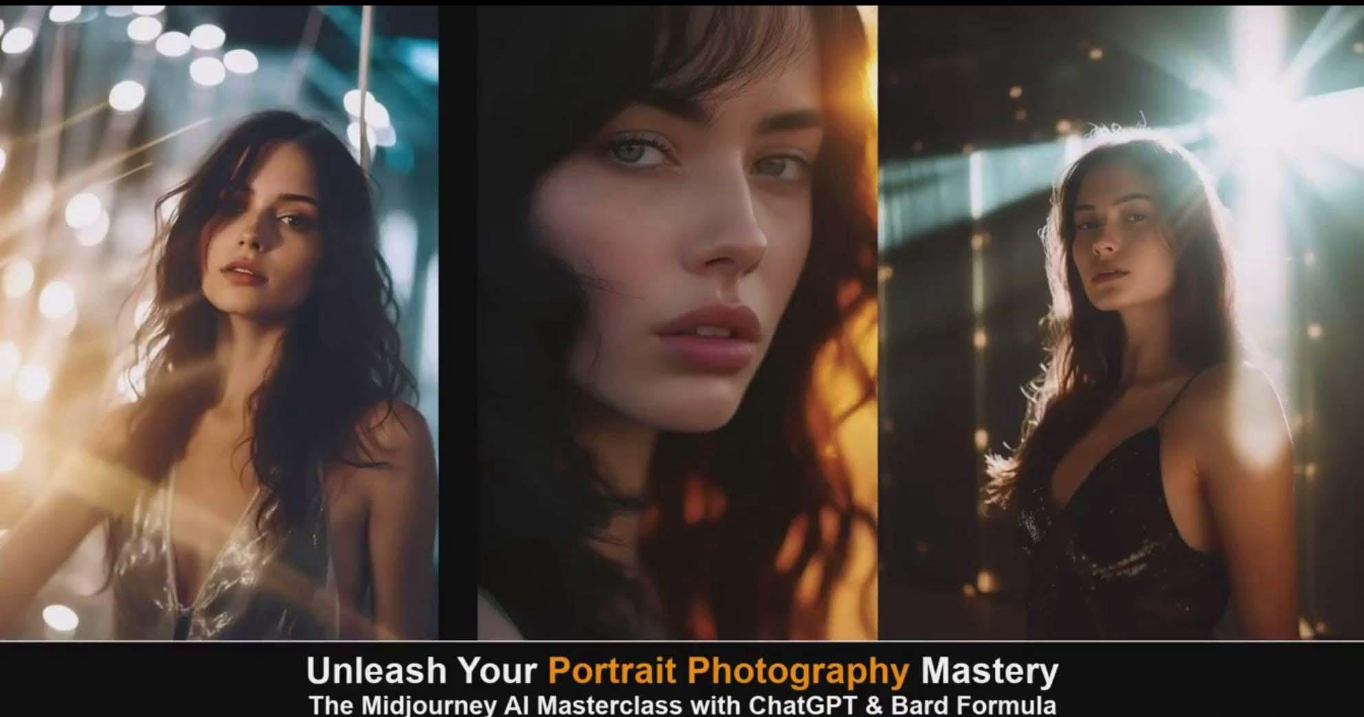 图片[6]-(9312期)Midjourney v5 ChatGPT 和 Bard AI人工智能人像摄影大师班-15节-中英字幕-91创业项目库