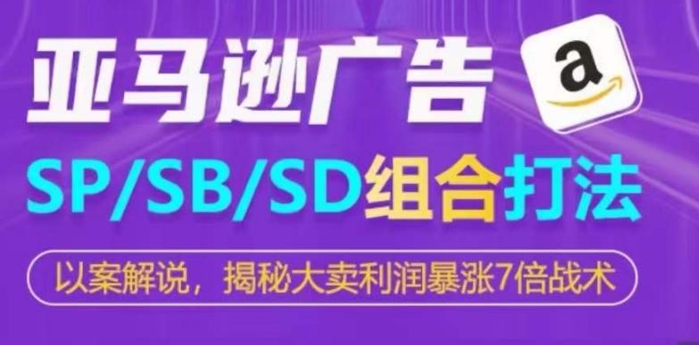 亚马逊SP/SB/SD广告组合打法，揭秘大卖利润暴涨7倍战术-91创业项目库