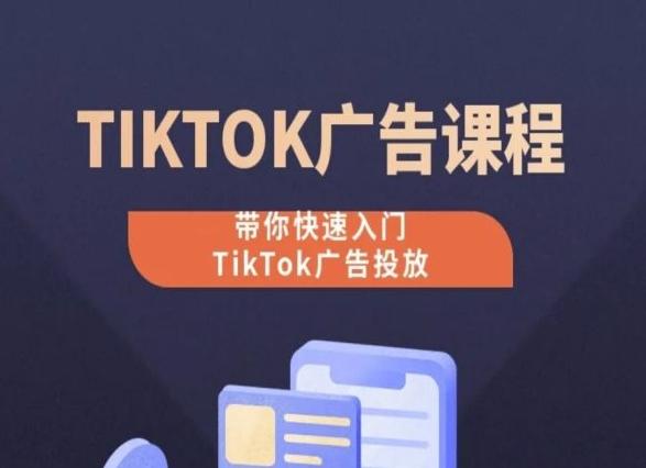 TikTok广告投放课程，从0-1实操课，带你快速入门TikTok广告投放-91创业项目库