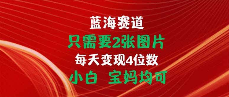 只需要2张图片 每天变现4位数 小白 宝妈均可-91创业项目库