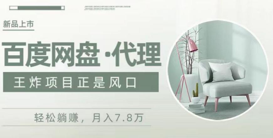 度盘代理，月入7w保姆级全方位教程-91创业项目库