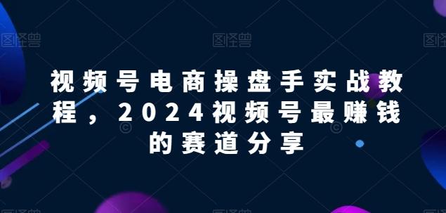 视频号电商实战教程，2024视频号最赚钱的赛道分享-91创业项目库