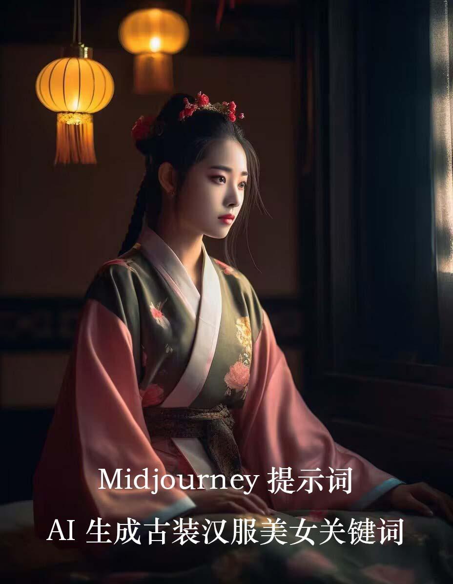 Midjourney关键词-AI生成中国风古装汉服美女人像提示关键词-91创业项目库