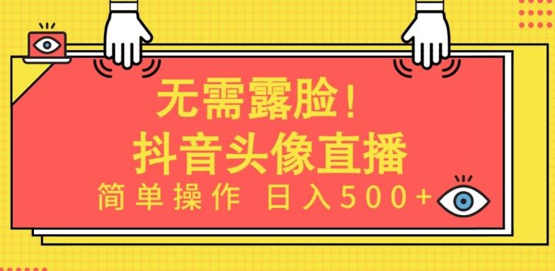 无需露脸，Ai头像直播项目，简单操作日入500+【揭秘】-91创业项目库