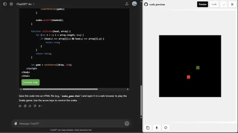 ChatGPT Code Preview｜AI编程预览工具-91创业项目库