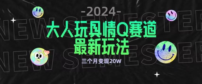 全新大人玩具情Q赛道合规新玩法，公转私域不封号流量多渠道变现，三个月变现20W【揭秘】-91创业项目库