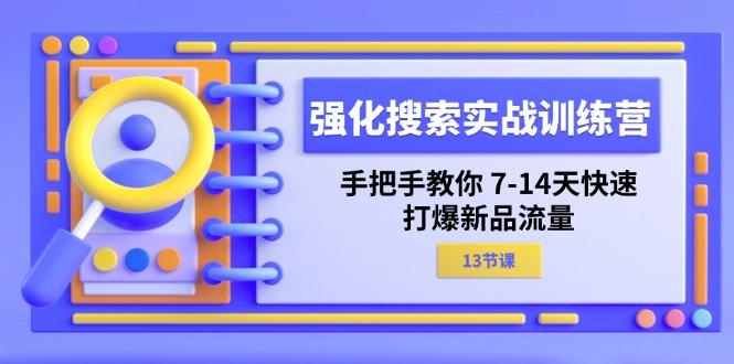 强化 搜索实战训练营，手把手教你 7-14天快速-打爆新品流量(13节课-91创业项目库