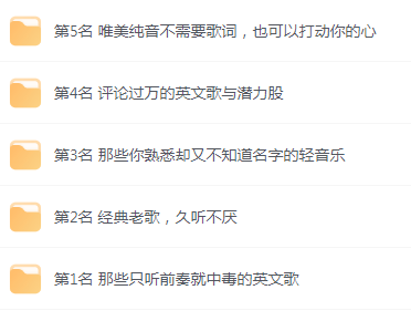 【无损音乐分享】网易云音乐收藏榜单前五名合集 精选好歌-91创业项目库