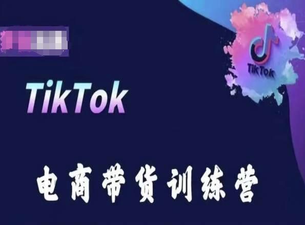 TikTok电商带货训练营，跟随时代潮流，跨境掘金-91创业项目库