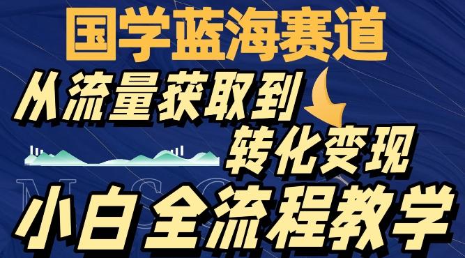 国学蓝海赛道，从流量获取，到转化变现，全流程教学-91创业项目库