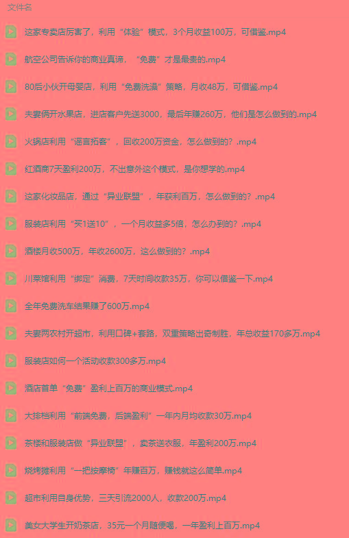 图片[5]-(9607期)真实有效391套商业模式，年入几十到几百万案例解析(电子书+视频+图文)-91创业项目库