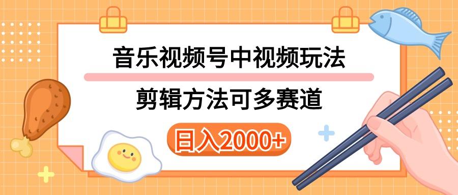 多种玩法音乐中视频和视频号玩法，讲解技术可多赛道。详细教程+附带素…-91创业项目库