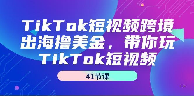TikTok短视频跨境出海撸美金，带你玩TikTok短视频(41节课)-91创业项目库