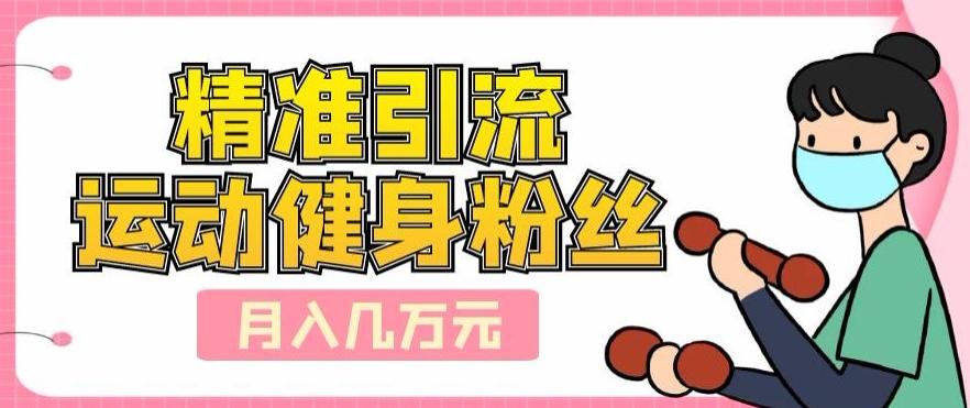 精准引流运动健身粉丝，轻松月入几万-91创业项目库