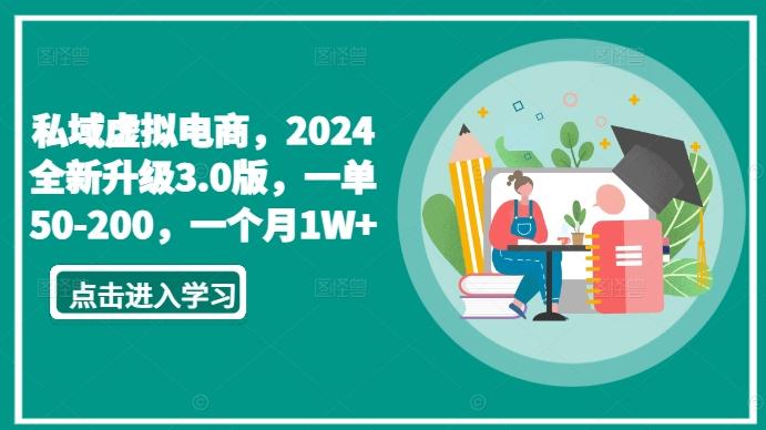 私域虚拟电商，2024全新升级3.0版，一单50-200，一个月1W+【揭秘】-91创业项目库