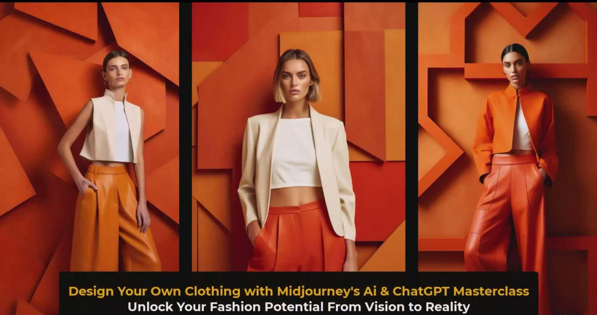 图片[3]-利用 Midjourneys Ai 人工智能设计自己的服装AI大师班-10节课-中英字幕-91创业项目库