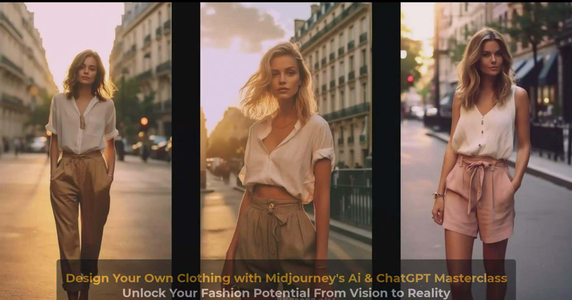 图片[9]-利用 Midjourneys Ai 人工智能设计自己的服装AI大师班-10节课-中英字幕-91创业项目库