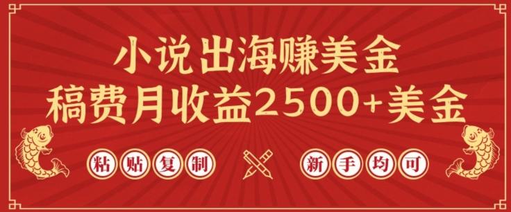 小说出海赚美金，稿费月收益2500+美金，仅需chatgpt粘贴复制，新手也能玩转【揭秘】-91创业项目库