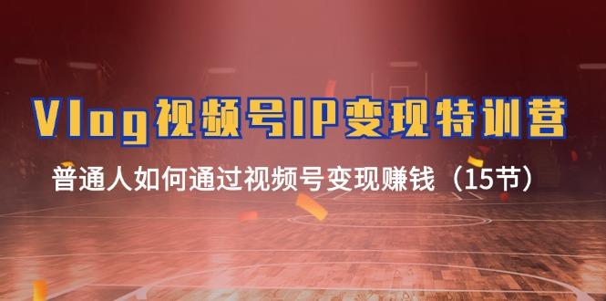 Vlog 视频号IP变现特训营，普通人如何通过视频号变现赚钱(15节-91创业项目库